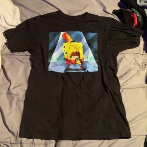 black spongebob t shirt, size medium